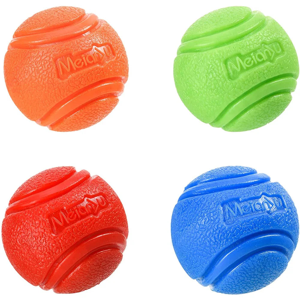 Bouncy Rubber Dog Ball - Chew & Training Toy