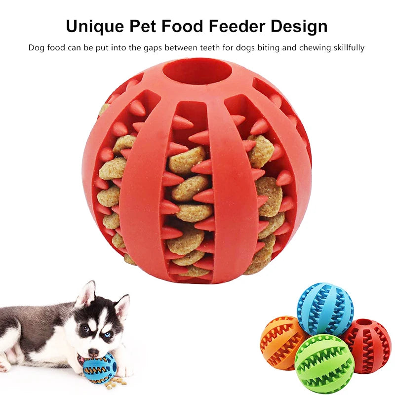 Interactive Rubber Dog Ball - 5cm/7cm